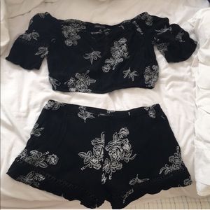 WORN ONCE! Kendall and Kylie two piece outfit